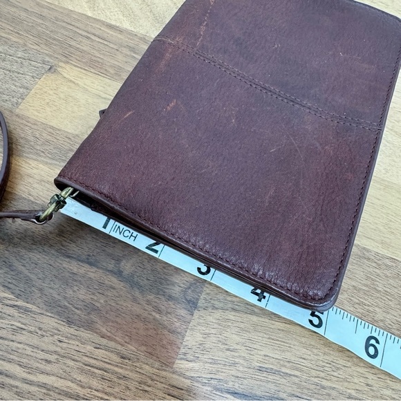 Duluth Trading Lifetime Leather Organizer Wallet / Detachable Crossbody Brown - Picture 4 of 11